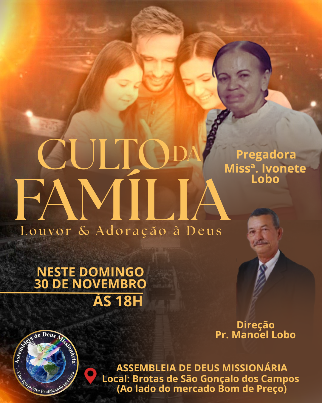 Culto da Família na AD Missionária