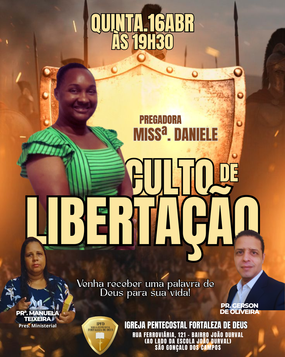 Culto de Libertação na IPFD