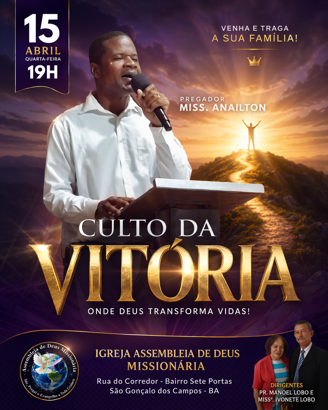 Culto da Vitória na AD Missionária