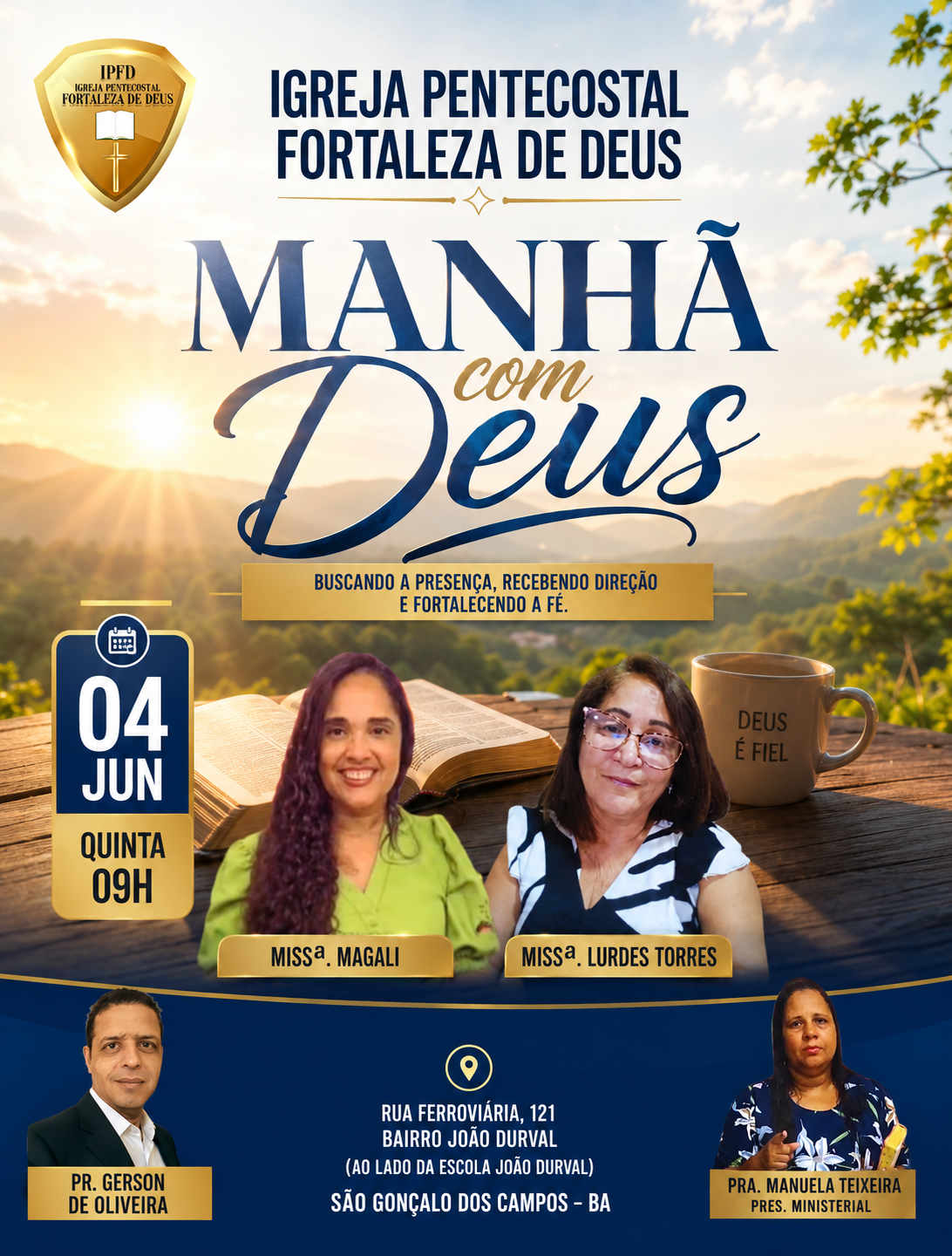 Manhã com Deus na IPFD