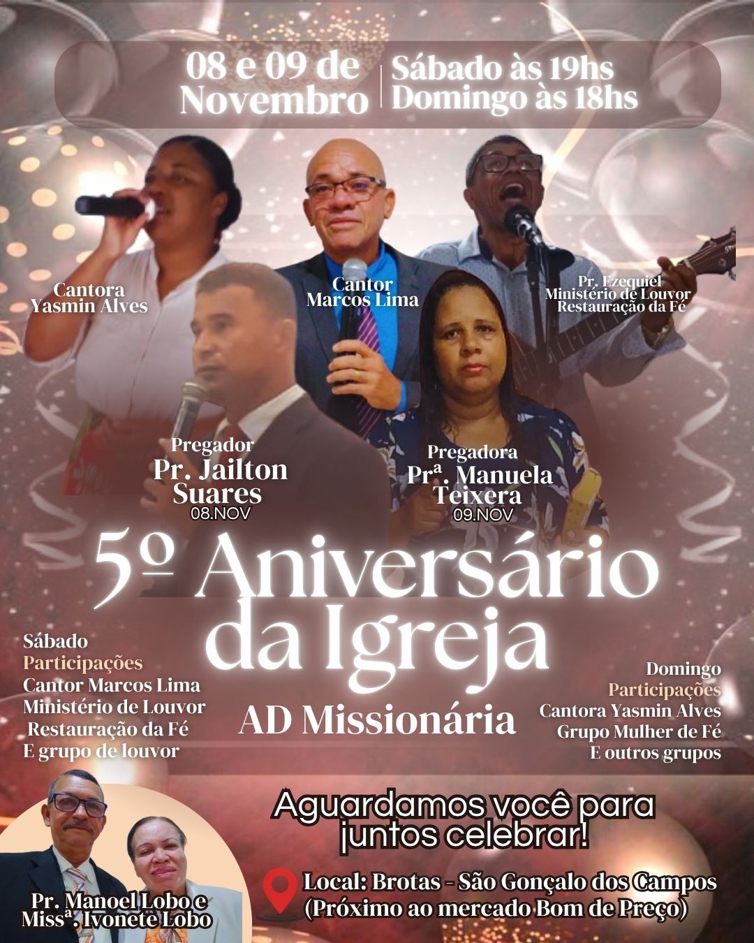Festividade do 5º Aniversário da AD Missionária