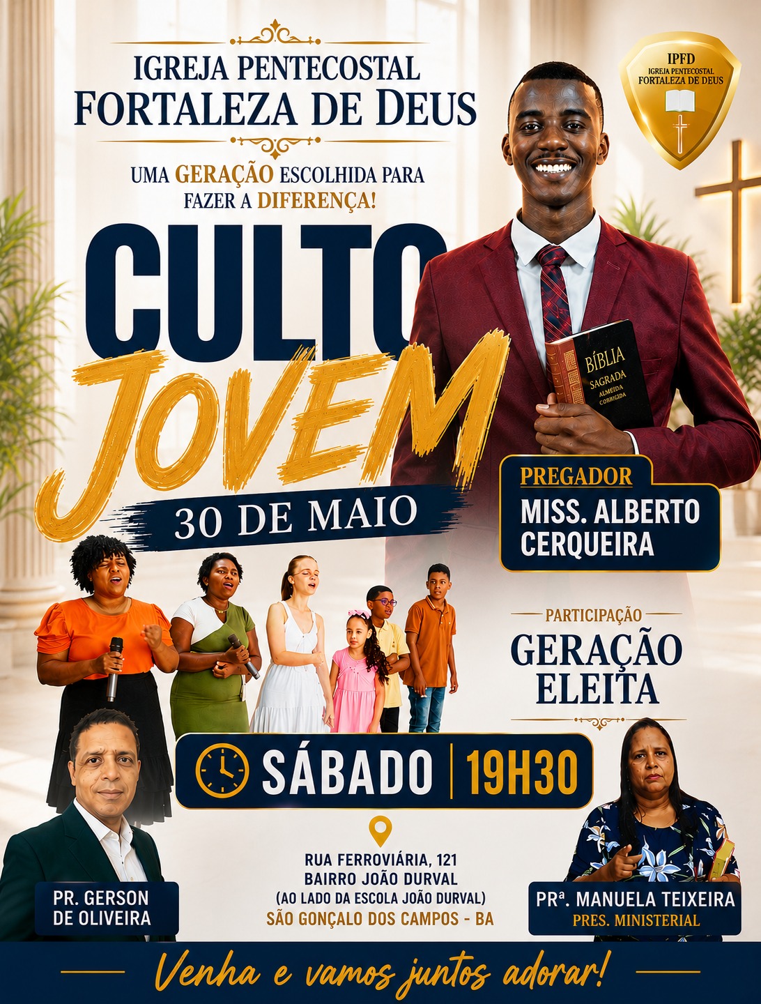 CULTO JOVEM NA IPFD