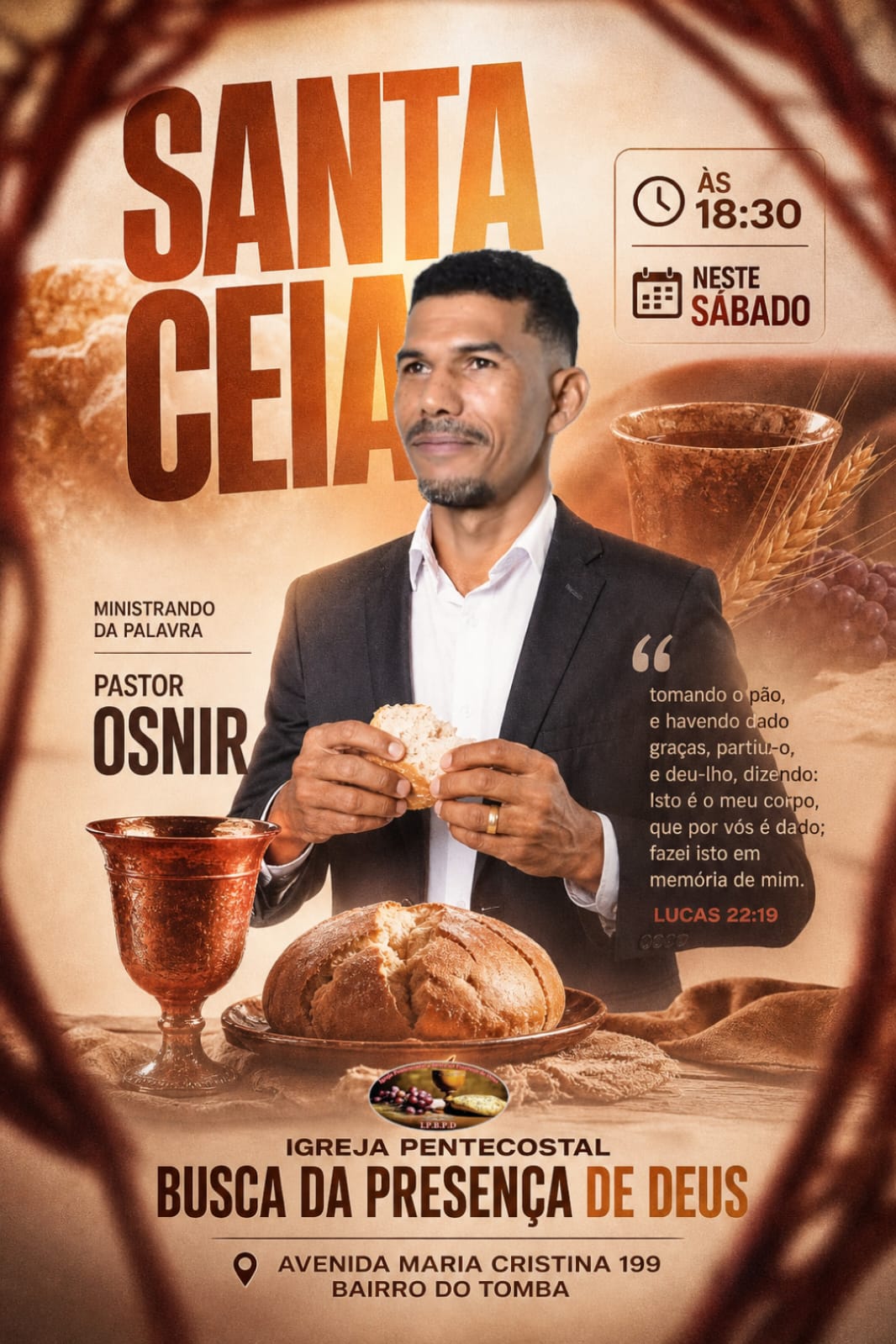 Culto de Santa Ceia na IPBPD