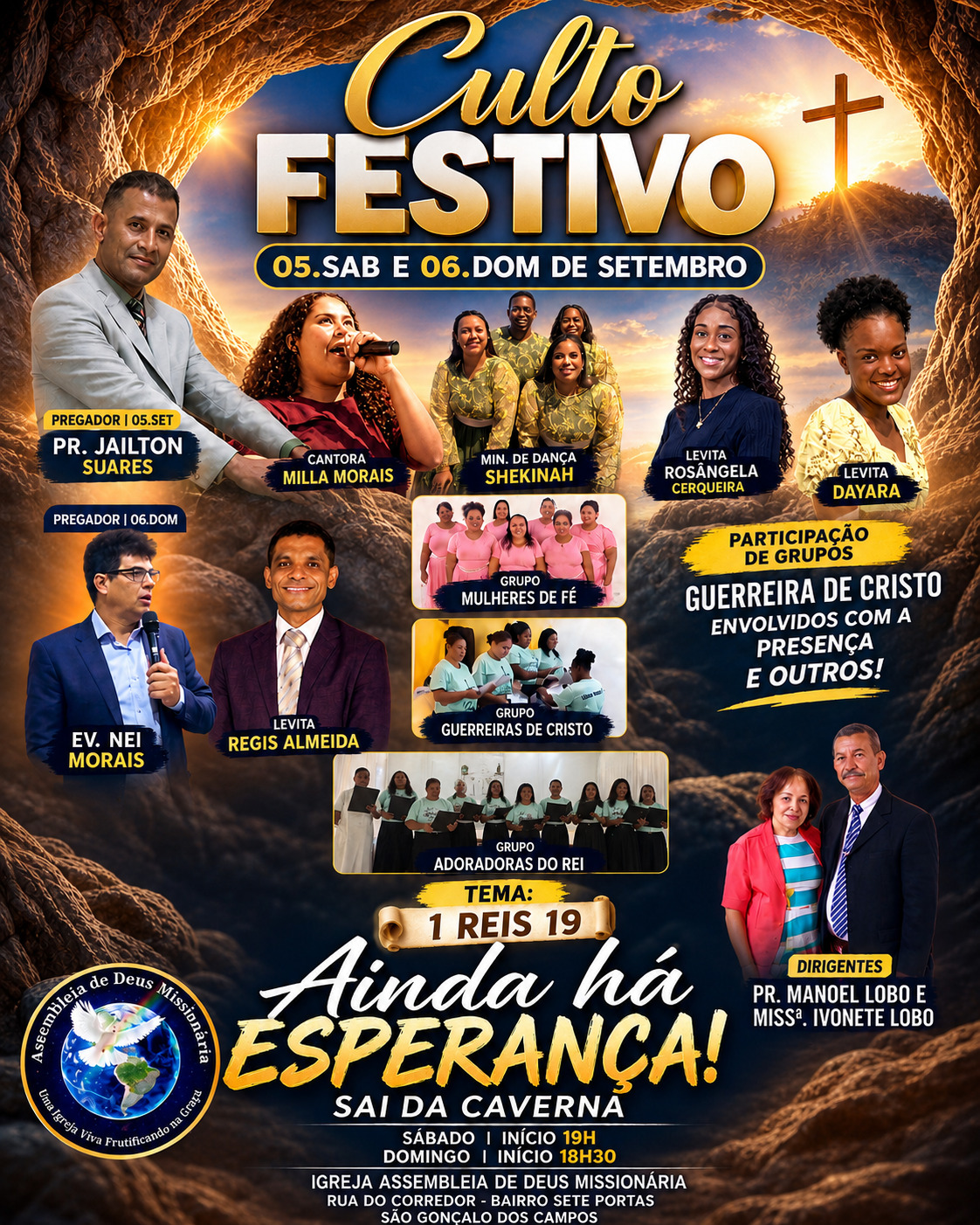 Culto Festivo na AD Missionária